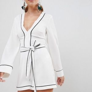 Missguided Petite Belted Kimono Romper